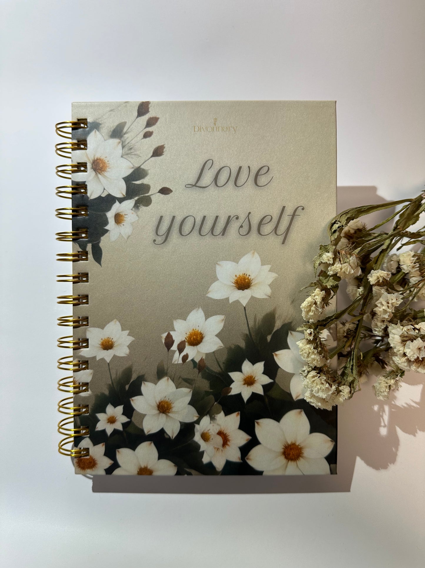 Cuaderno Flores Blancas