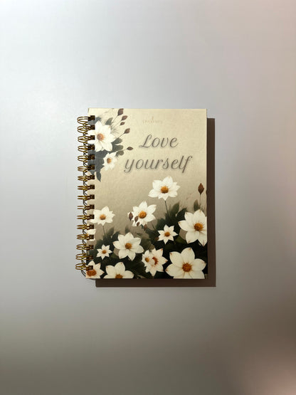 Cuaderno Flores Blancas